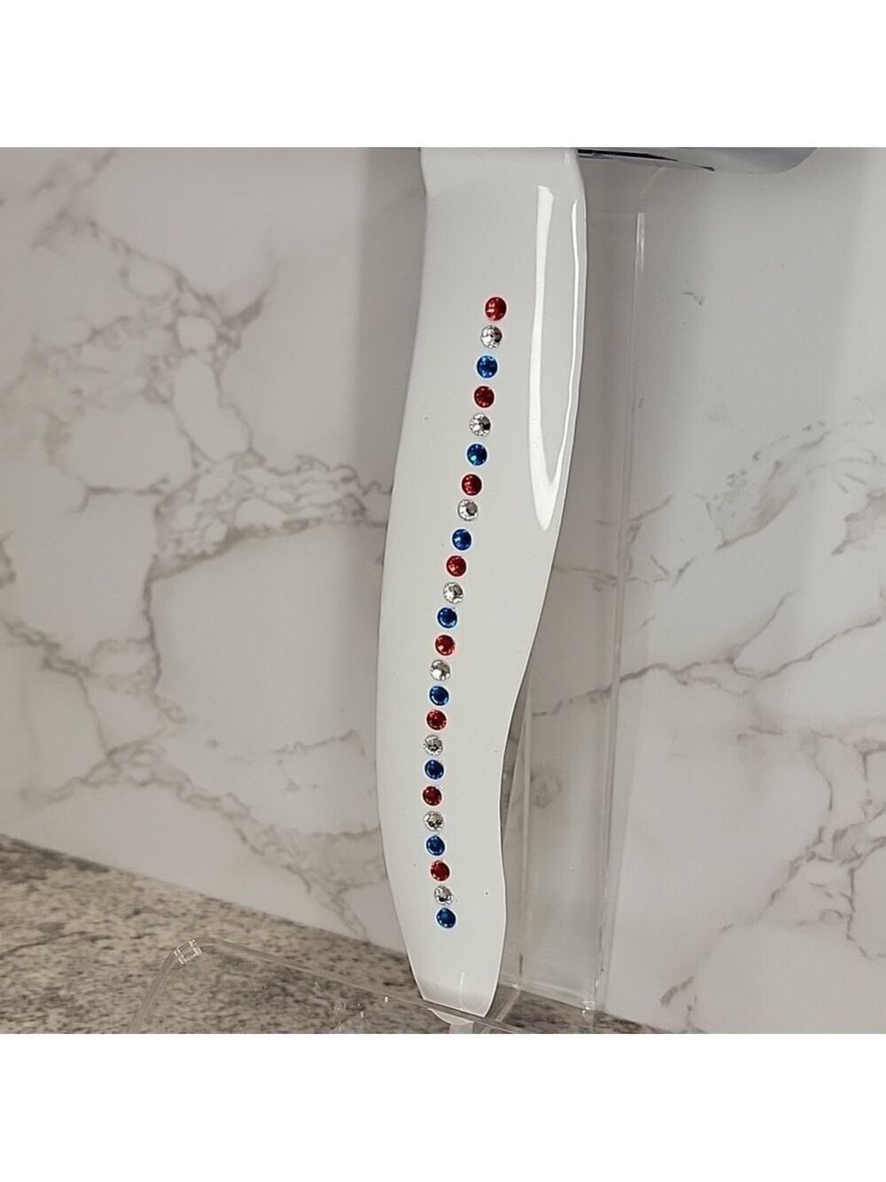 Rare Jeweled Red, White & Galaxy Blue Kit-Cat Klock LIMITED EDITION - Picture 10 of 16